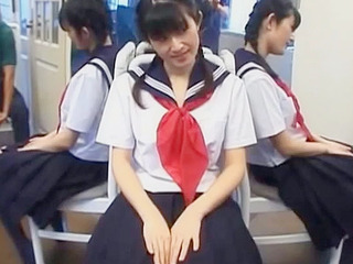 Japanese schoolgirl Kazuha can't get enough of her own sweet pussy!